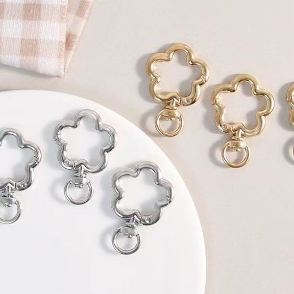 Brand golden keychain