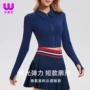 修身瑜伽秋冬翻领网球服