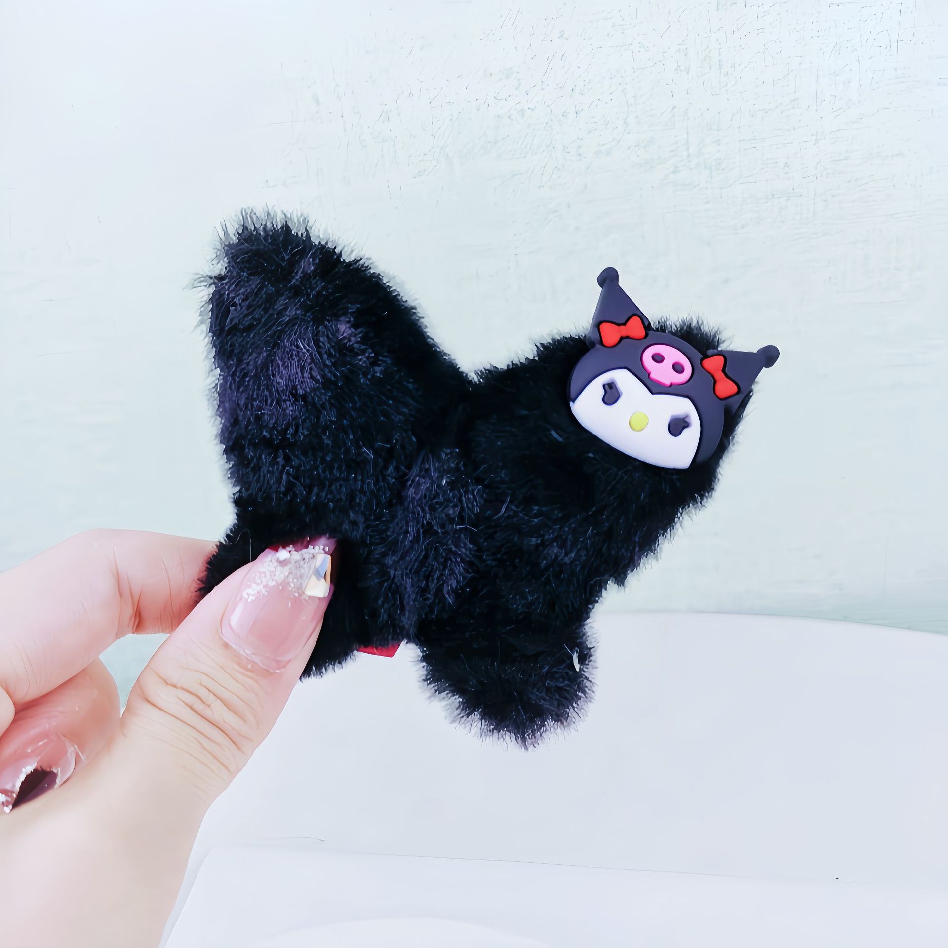 Otoño y invierno para niños peluche clips Baby lindo Sanliou clips de cabello de la cabeza de la niña pequeña clips de cabello