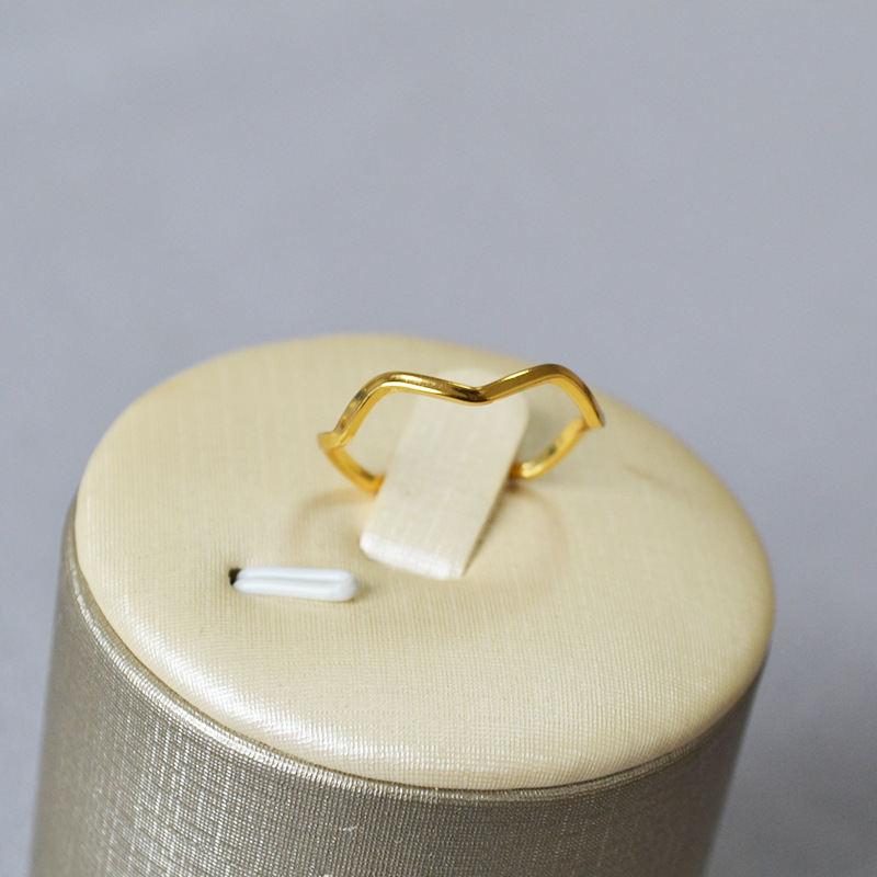 3g Weight Rings Classification 1 Piece Quantity Holiday, Daily Occasion Brass Material Solid Color Pattern Women's Gender Plating Design Simple Style, Classic Style Style Brass Plating Solid Color Rings 7