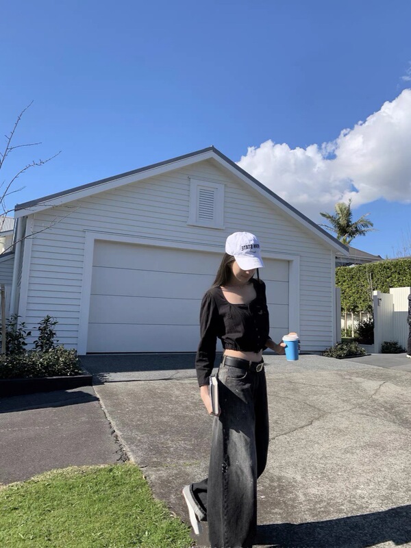 重工重水洗泼墨涂鸦牛仔裤女直筒长裤|undefined