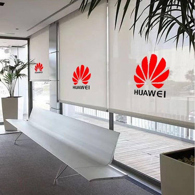 Cortina gruesa sin perforaciones, elevador y rizado, sombreado completo, balcón, baño, cocina, persiana enrollable para oficina