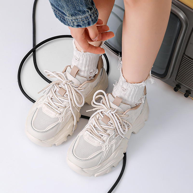 Augusto papá zapatos para las mujeres 2023 otoño nuevo ligero cómodo estilo coreano preppy inferior gruesa zapatilla marea