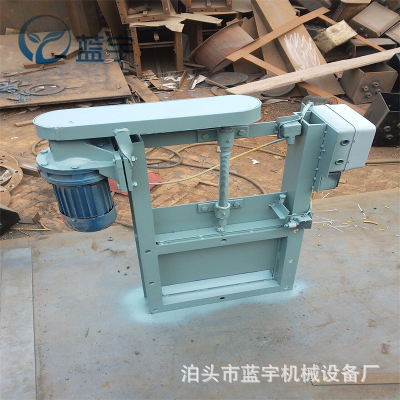 单向双向圆形电动插板阀电动手动插板门900型密闭阀螺旋闸版阀