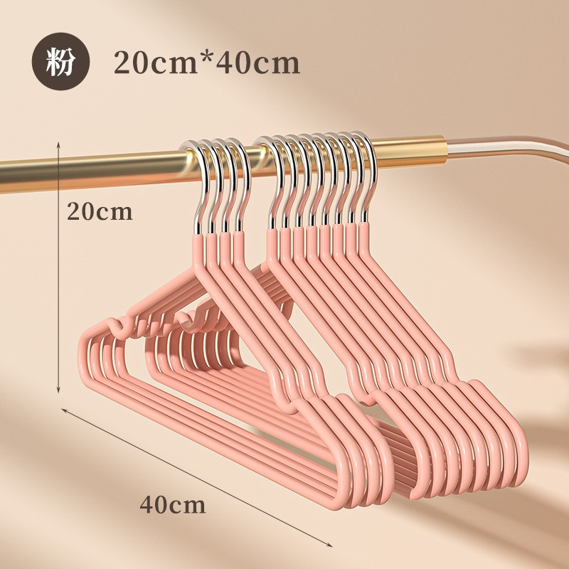 Ventas directas sin marcas antideslizantes engrosadas de acero inoxidable doméstico para adultos multifuncional para secar ropa de soporte percha percha de cuello corto