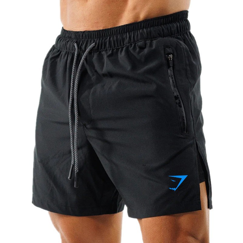 Pantalones cortos de hombre 2 - en - 1 pantalones cortos de doble capa entrenamiento muscular fitness casual pantalones cortos de impresión sueltos