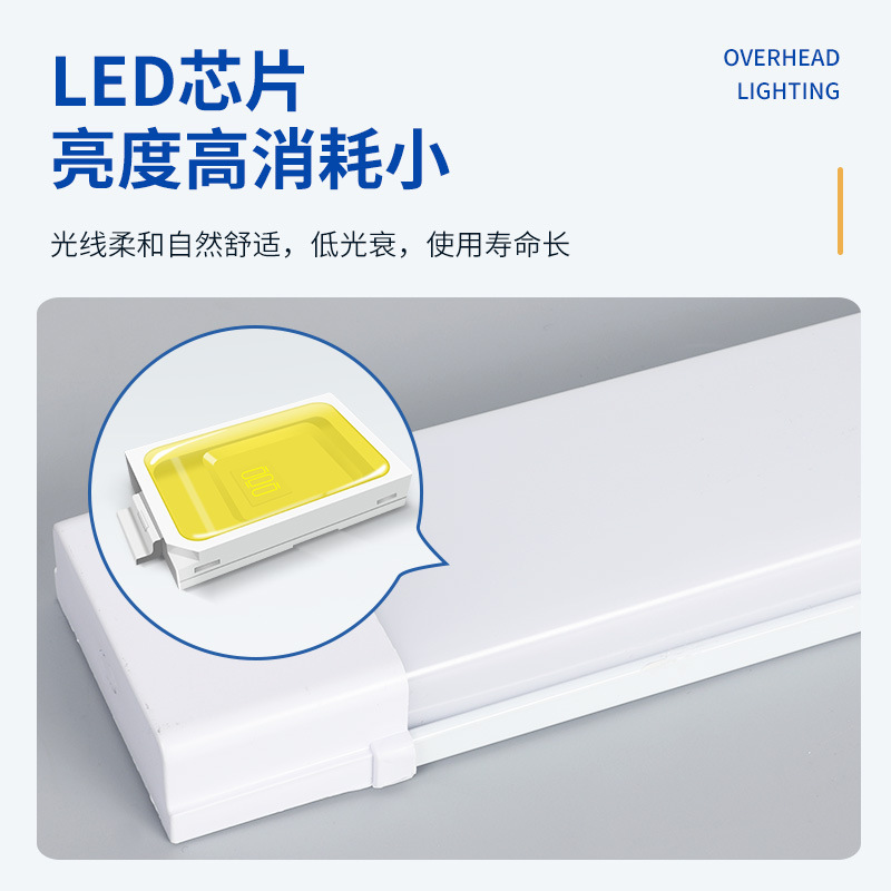 Square LED industrial office light
