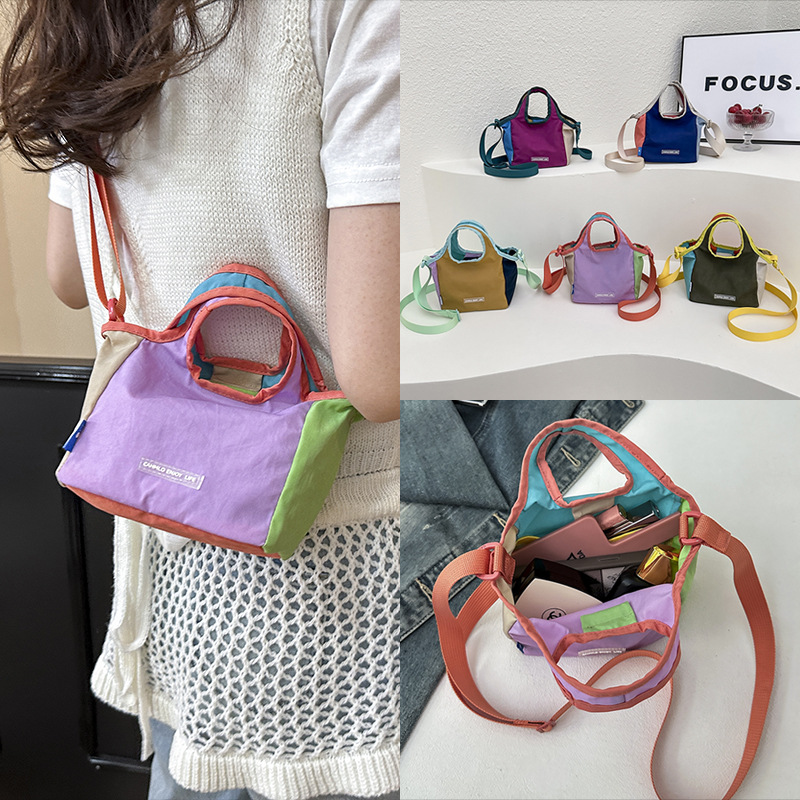 跨境韩版女包2025夏季新款小清新多巴胺女士斜挎包休闲百搭单肩包