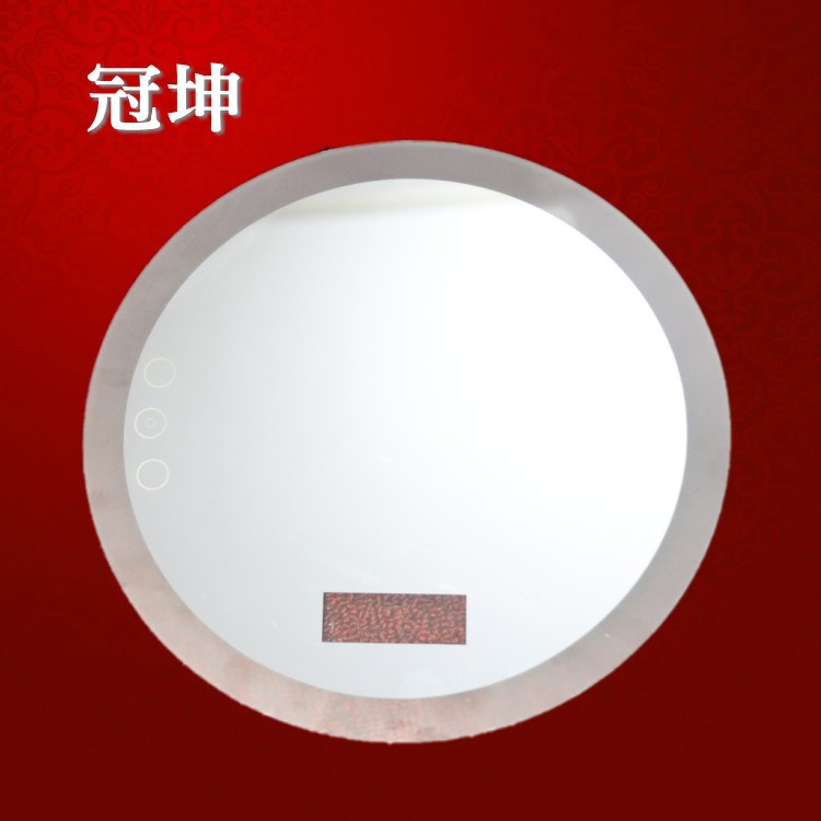 东莞玻璃厂批发LED灯化妆镜片 led台式灯镜 方形灯镜 灯镜蓝牙