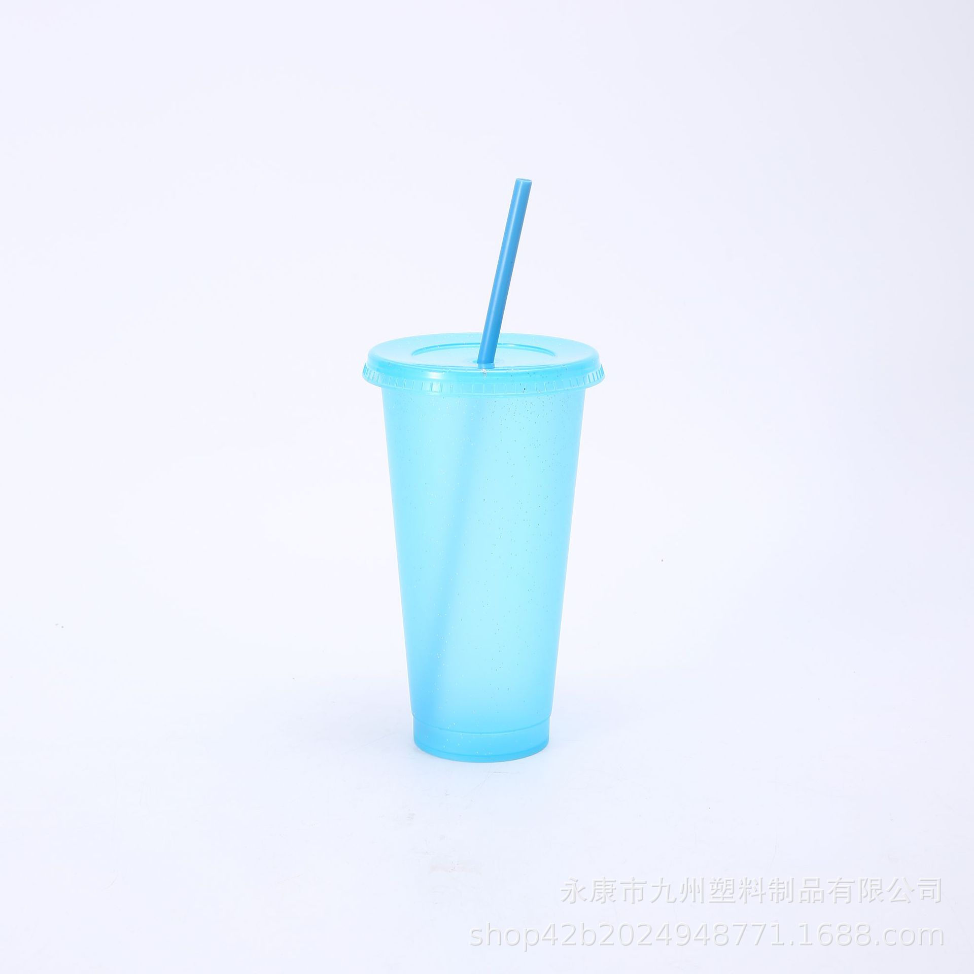 Taza de lentejuelas de brillo de papá estrella caliente transfronteriza de gran capacidad pp taza de pajita de plástico taza de agua de moda al por mayor