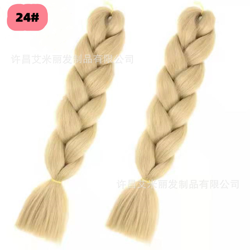 Trenzas africanas con cabello rosa渐 – materiales de alta temperatura, estilo boxeador