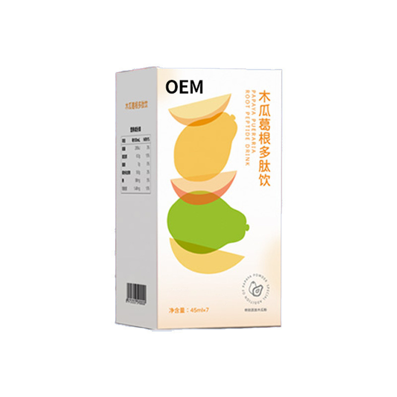 Papaya and Pueraria Lobata Polypeptide Drink Collagen Peptide Complex Fruit and Vegetable Juice Plant Drink Papaya Juice Oem Oem Customization