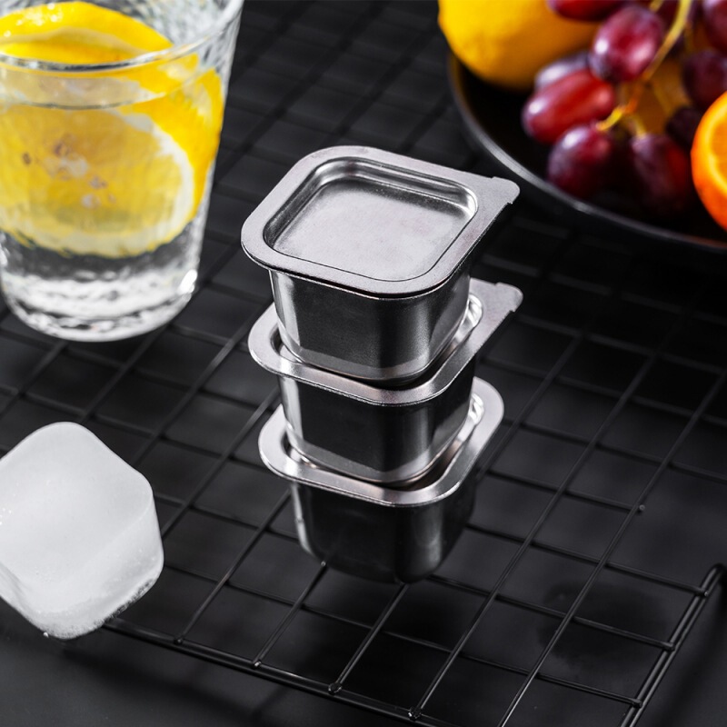 304 Stainless Steel Mold Ice Tray Food Grade Household Ice Making Artifact Household Refrigerator Frozen Ice Cube Single Cube 304 Stainless Steel Mold Ice Tray Food Grade Household Ice Making Artifact Household Refrigerator Frozen Ice Cube Single Cube