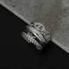 Retro fashionable universal ring with pigtail, on index finger, wholesale