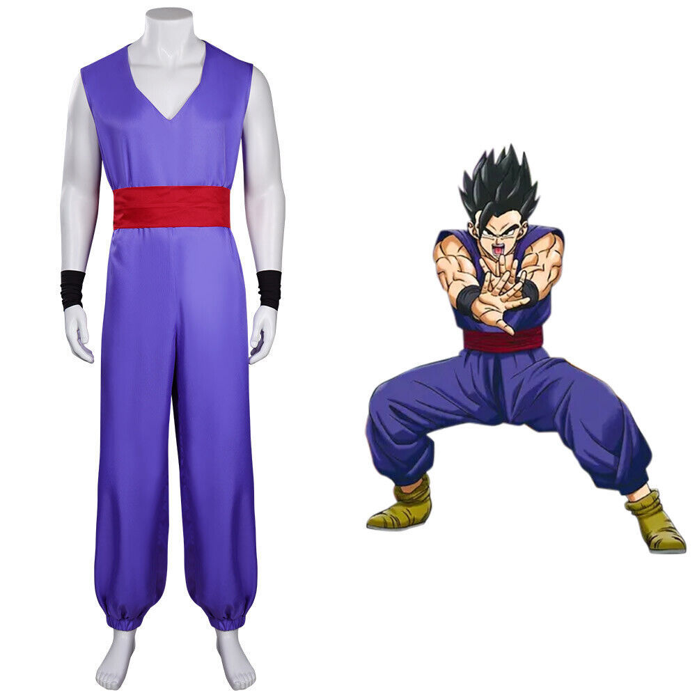 Dragon Ball superhero son Gohan cosplay costume Halloween role-playing outfit