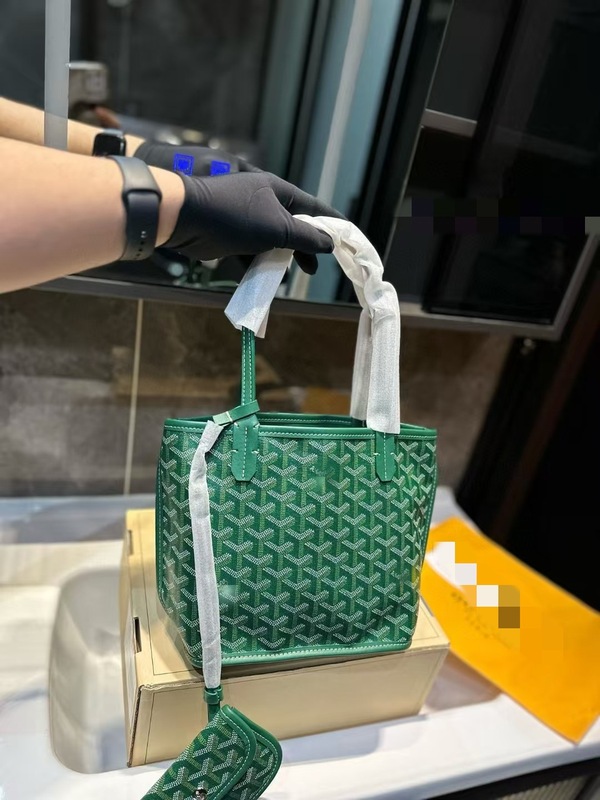 荔枝纹Goyard戈雅包帆布mini购物袋tote狗牙菜篮子手提单肩托特包|undefined