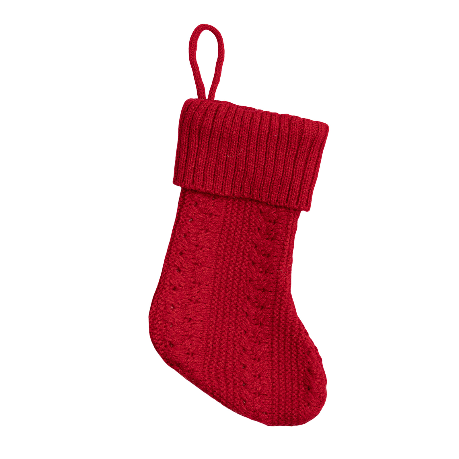 Navidad transfronteriza calcetines de punto pequeñas calcetines rojos lindos regalos blancos cuchillo y tenedor cubierta bolsas de caramelo decoración de árbol de Navidad