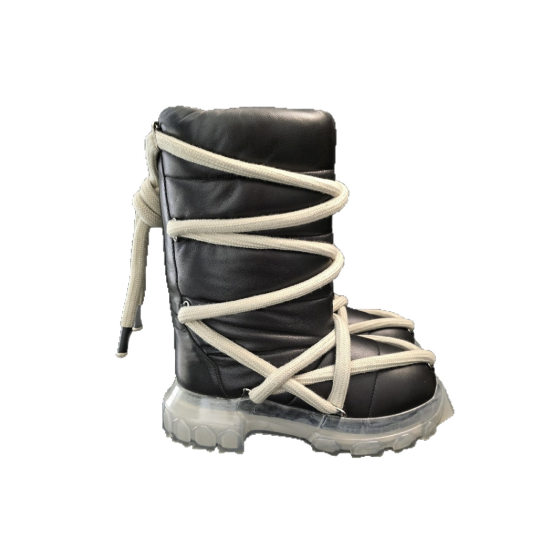 Ro Boots Brand Replacement Goatskin Cod Boots Dark Style Thick-Soled Sports Fashion Boots Creative Trendy Outdoor Boots Wholesale