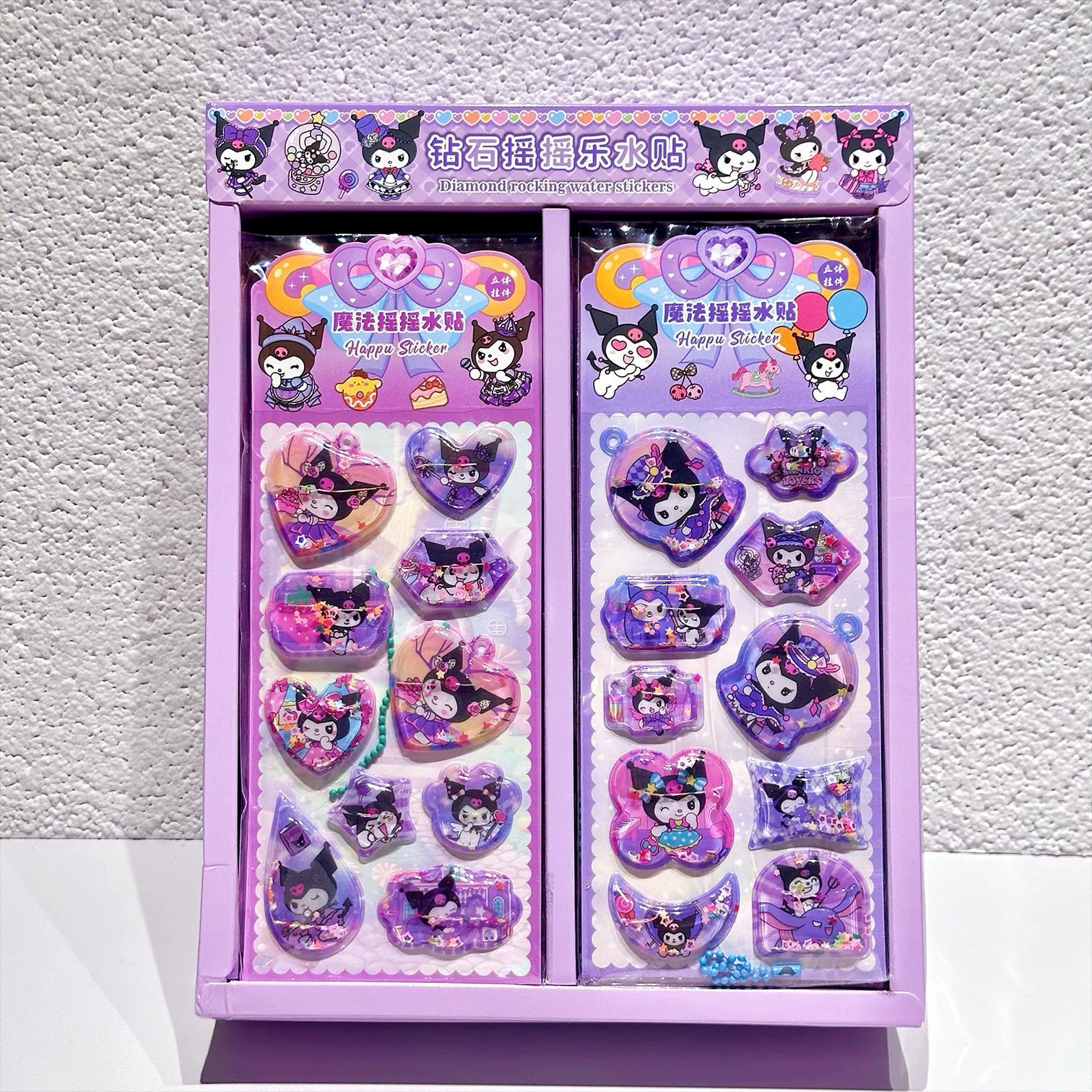 Симпатичные наклейки Куроми, наклейки с встряхиванием воды, забавные стереонаклейки «сделай сам», студенческий справочник, культурные и творческие наклейки Guka