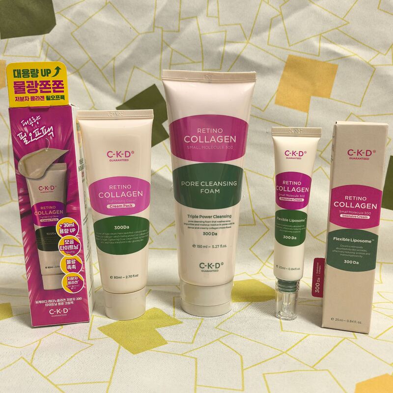 Cross-Border Korean Ckd Retinal Collagen Facial Cleanser 150ml Ckd Peel-Off Mask Ckd Neck Cream Cross-Border Korean Ckd Retinal Collagen Facial Cleanser 150ml Ckd Peel-Off Mask Ckd Neck Cream