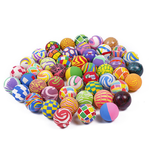 Gaopin 88 track ball No. 27 25mm flower ball elastic ball one yuan gashapon machine jumping ball children's toy