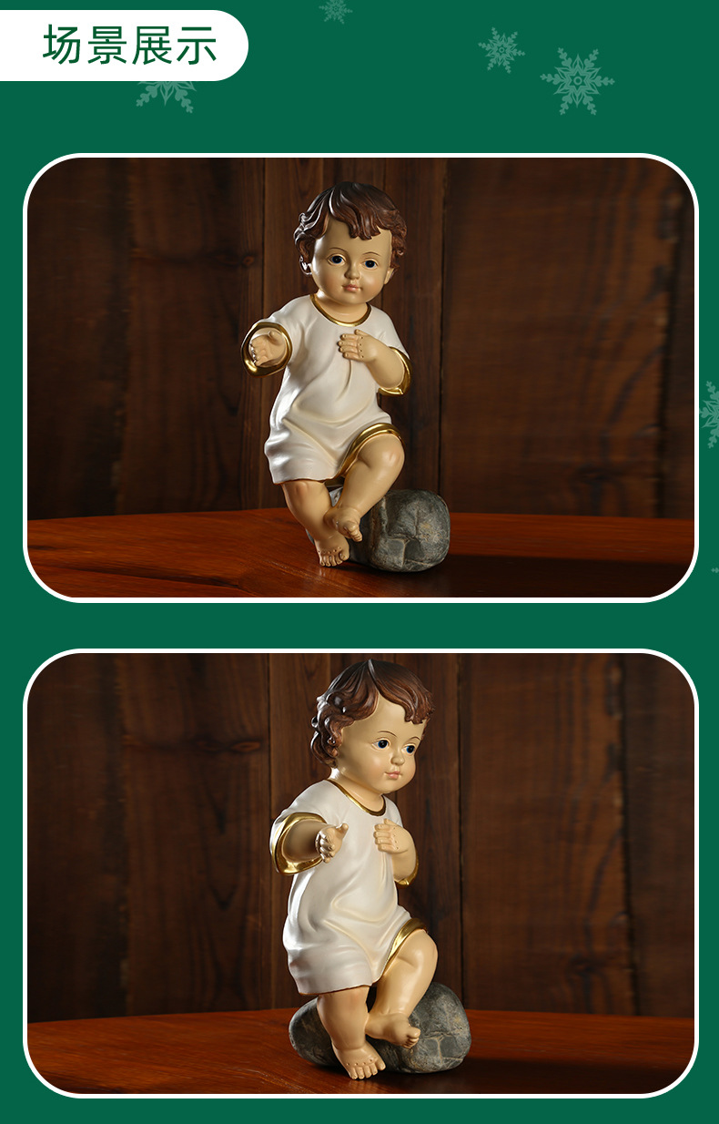 80g Weight Ornaments Home Textiles & Decor Type Ornaments Event & Party Supplies Christmas Religion Tree Jesus Jesus Doll Resin Christmas Festival Ornaments Party Supplies Decorations