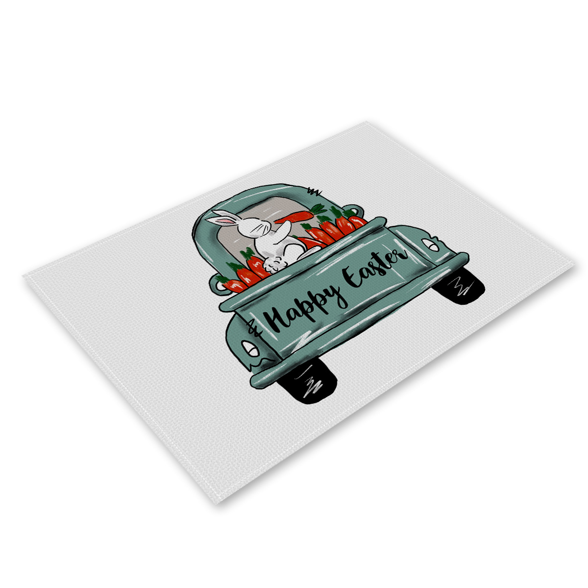 Amazon nuevo conejo mantel europeo y americano mantel de tela de Pascua decoración occidental mantel de lino resistente a las manchas al por mayor