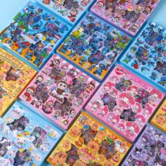 かわいい漫画の箱入り100枚の手帳防水クーロミdiyステッカークリエイティブ子供ギフトボックスステッカー工芸品