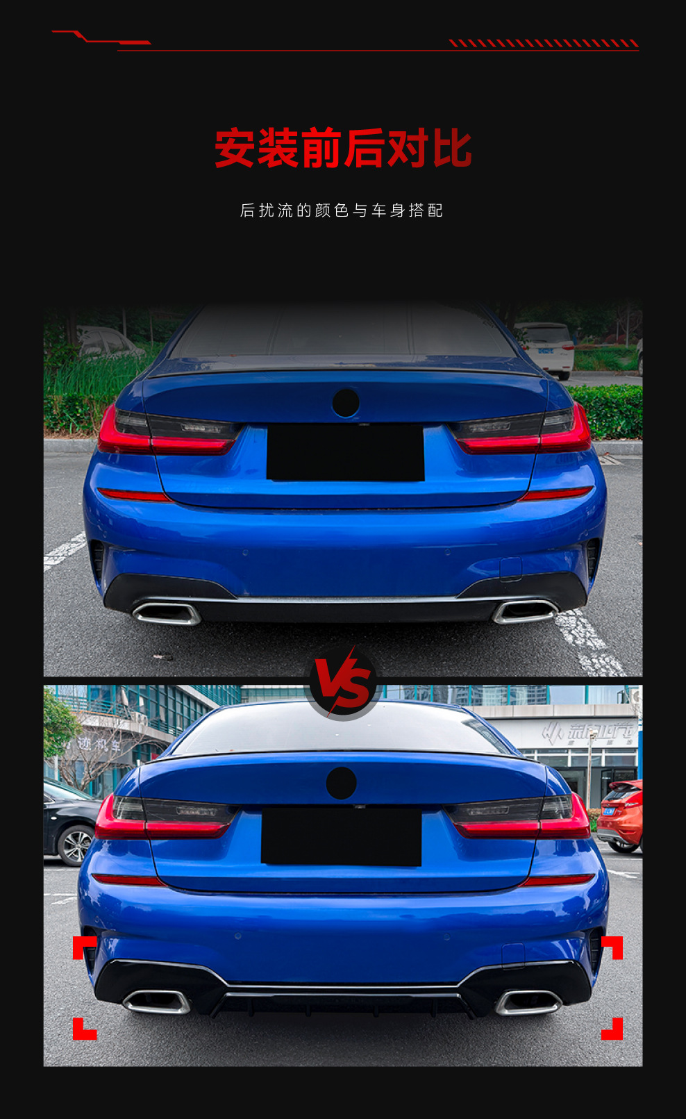 Suitable for 2019-2022 Bmw 3 Series G20 G21 m Sport Dedicated Rear Lip Spoiler Modification