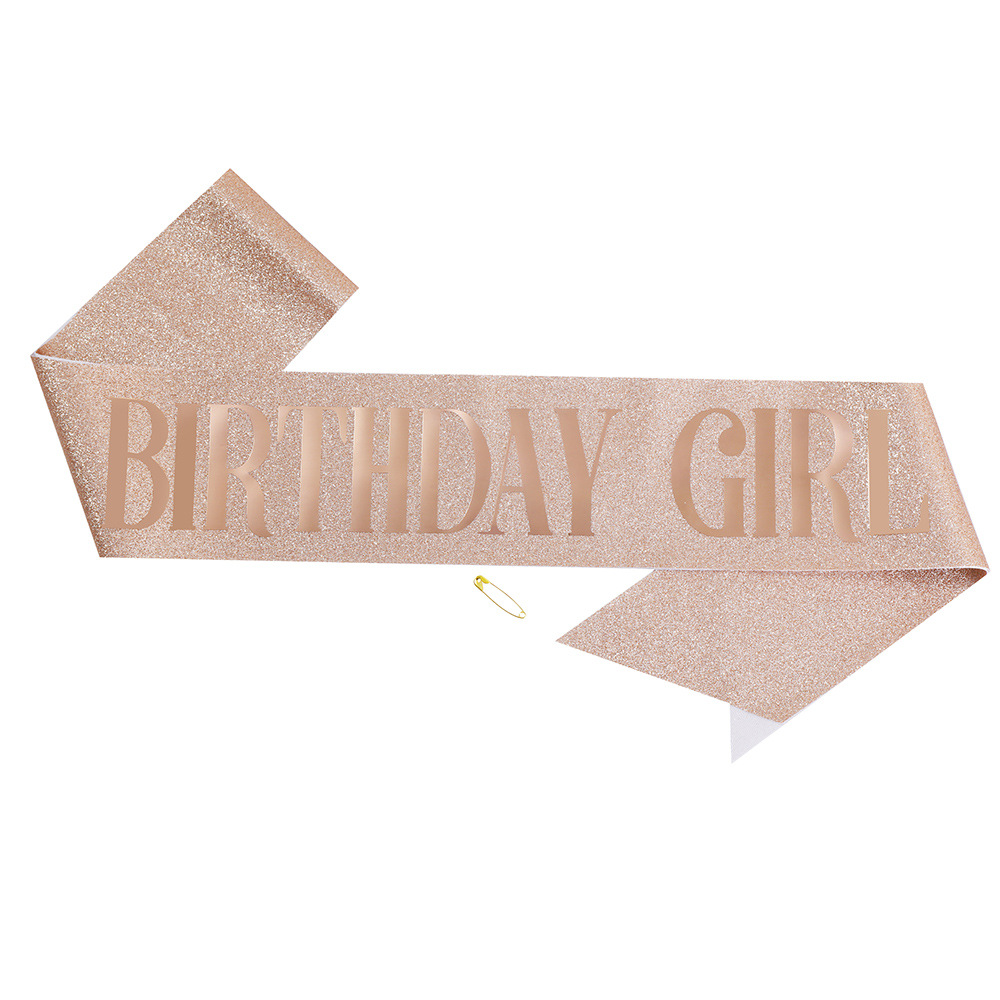 45g Weight Etiquette Belt Event & Party Supplies 1 Piece Quantity Birthday Occasion Birthday Festival Letter Pattern Simple Style Style Birthday Simple Style Letter Cloth Birthday Etiquette Belt 12