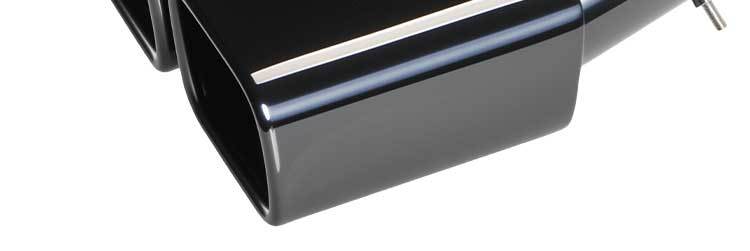 Suitable for factory direct sales Alfa square mouth tail mouth modification Alpha stainless steel car tail throat exhaust pipe