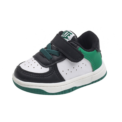 Children's sports shoes for boys and girls, 2024 spring and autumn Korean version of boys' baby shoes, single shoes, toddler shoes, small white shoes