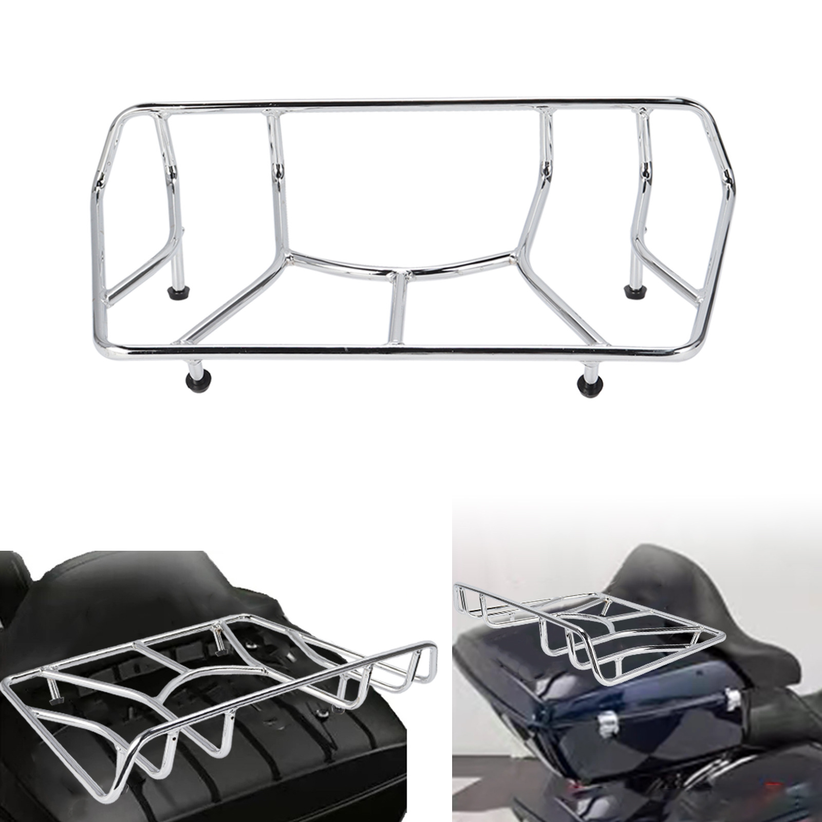 Motorcycle Tail Rack Suitable for Harley Gliding Highway Street Gliding Series Modified Tail Box Shelf Top Rack