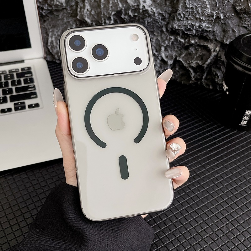 高清透明亚克力适用iPhone17promax手机壳超薄高透磁吸苹果17硬套|undefined