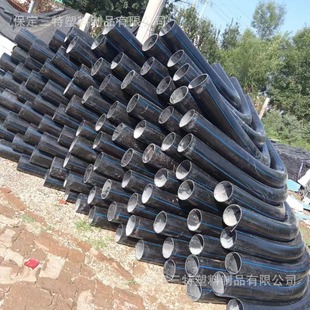 Pe Wind Power Generation Large Elbow Hdpe Curved Elbow Threading Rail 90 Degree Crescent Elbow Manufacturer