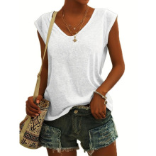 H 36906 Women's Sleeveless V-neck Tee Ůʿ���� V ������