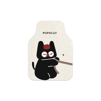 Mud-Resistant, Stain-Resistant, Durable, Easy — Avtomobil döşəmə paspasları - kitten-pull-rope-single-front-row-silk-loop-5060cm1-piece
