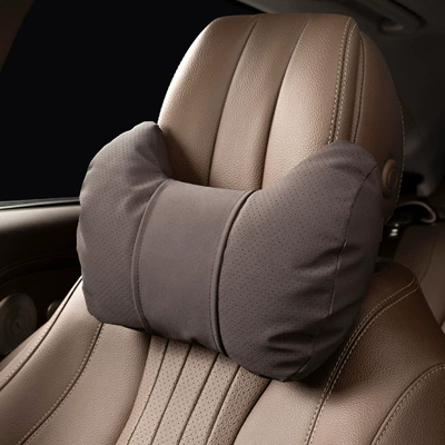 Suitable for Mercedes-Benz E-Class: Waist support - yacht-velvet-mocha-brown-upgraded-model-neck-headrest-suitable-for-all-seasons
