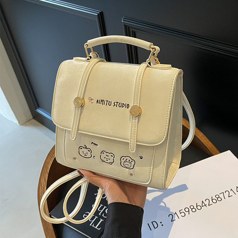Women's Printed Handbag Versatile Casual Shoulder Bag Backpack_voghion.com