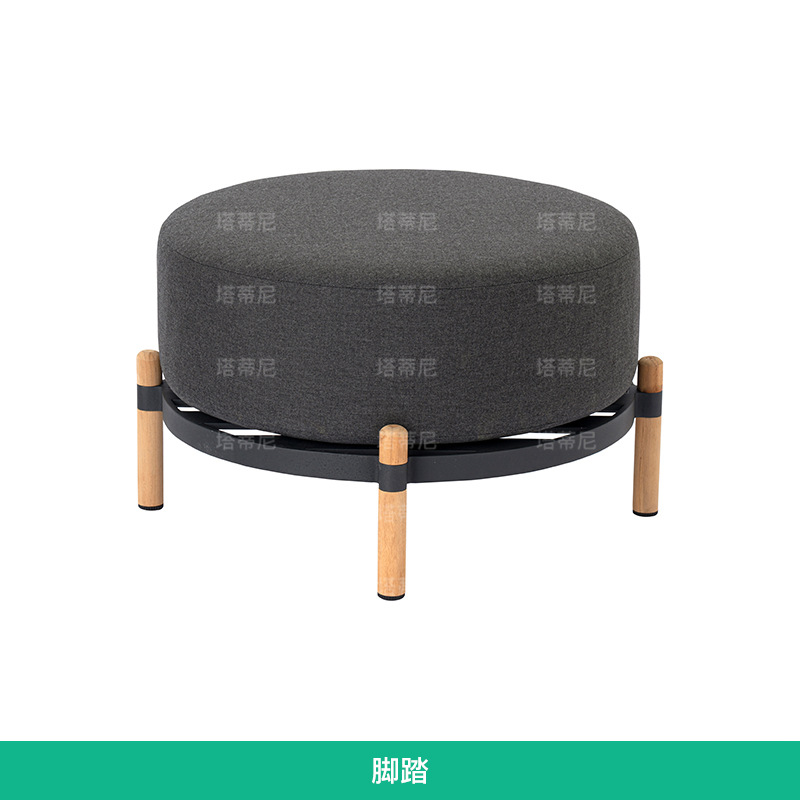 Sofá de madera maciza para exteriores, muebles impermeables y resistentes al sol para jardín o patio, conjunto de sofás de ratán para ocio en villas.