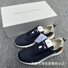 Bc新型春夏男靴・ファッションカジュアル靴通気ネットランニング運動靴の厚い底のひもの低い靴の男
