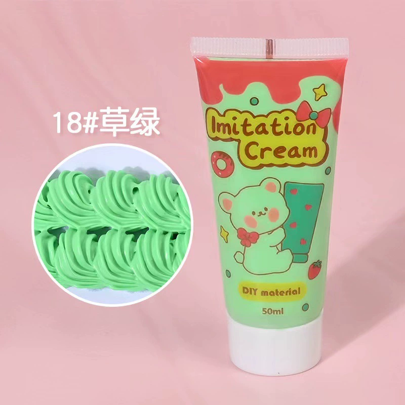 Крем‑паста (cream clay) 50 г для DIY, мягкая антифризная имитационная паста для декора чехлов