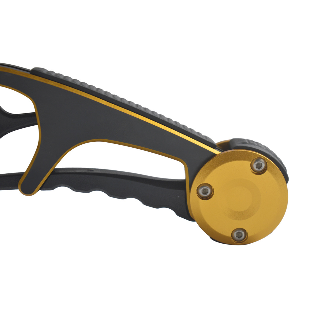 En stock de aleación de aluminio dispositivo de control de pescado tipo pistola de dos colores ligero alicates de pesca herramientas de pesca artes de pesca al por mayor con la cuerda perdida