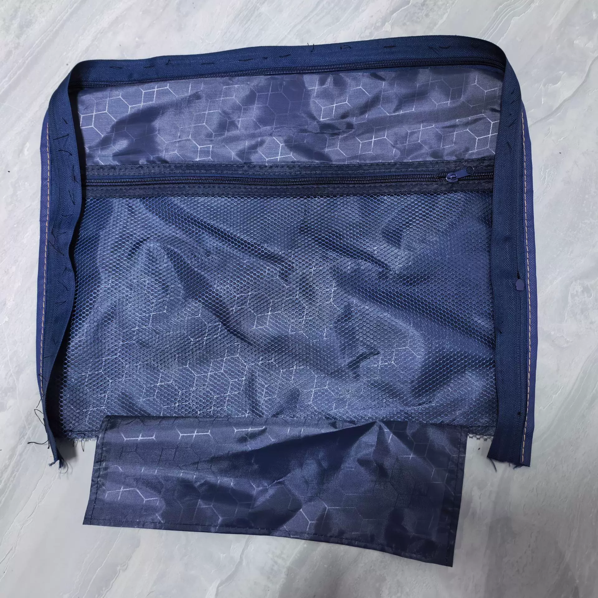 外贸接单箱包配件内衬里布内里网袋可印logo里布批发半成品拉杆箱