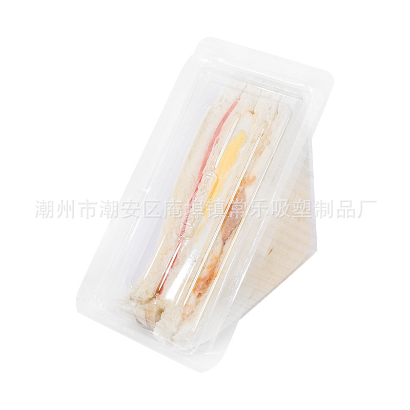 Caja de embalaje de sándwich en stock Caja de embalaje PET de plástico transparente desechable Caja de horneado West Point