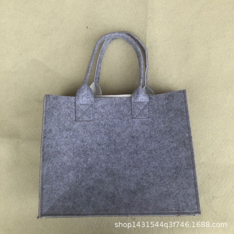 Felt Tote Bag Large Capacity Women's European and American Fashion Large Bag Gift Festival Eco-Friendly Bag Manufacturer Eco-Friendly Fashion