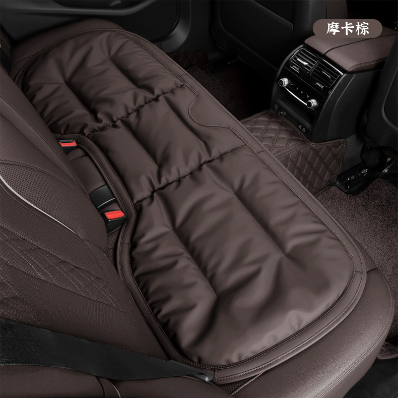 Car seat cushion anti-fouling leather winter single-piece Mercedes-Benz BMW Audi car special rear row integrated three-piece seat cushion