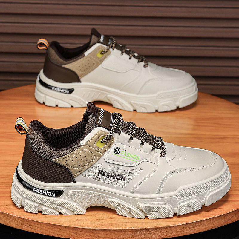 Shoes Men's Shoes 2025 New Autumn Men's Height Increasing Sports Work Shoes Youth Casual Low-Top Martin Boots