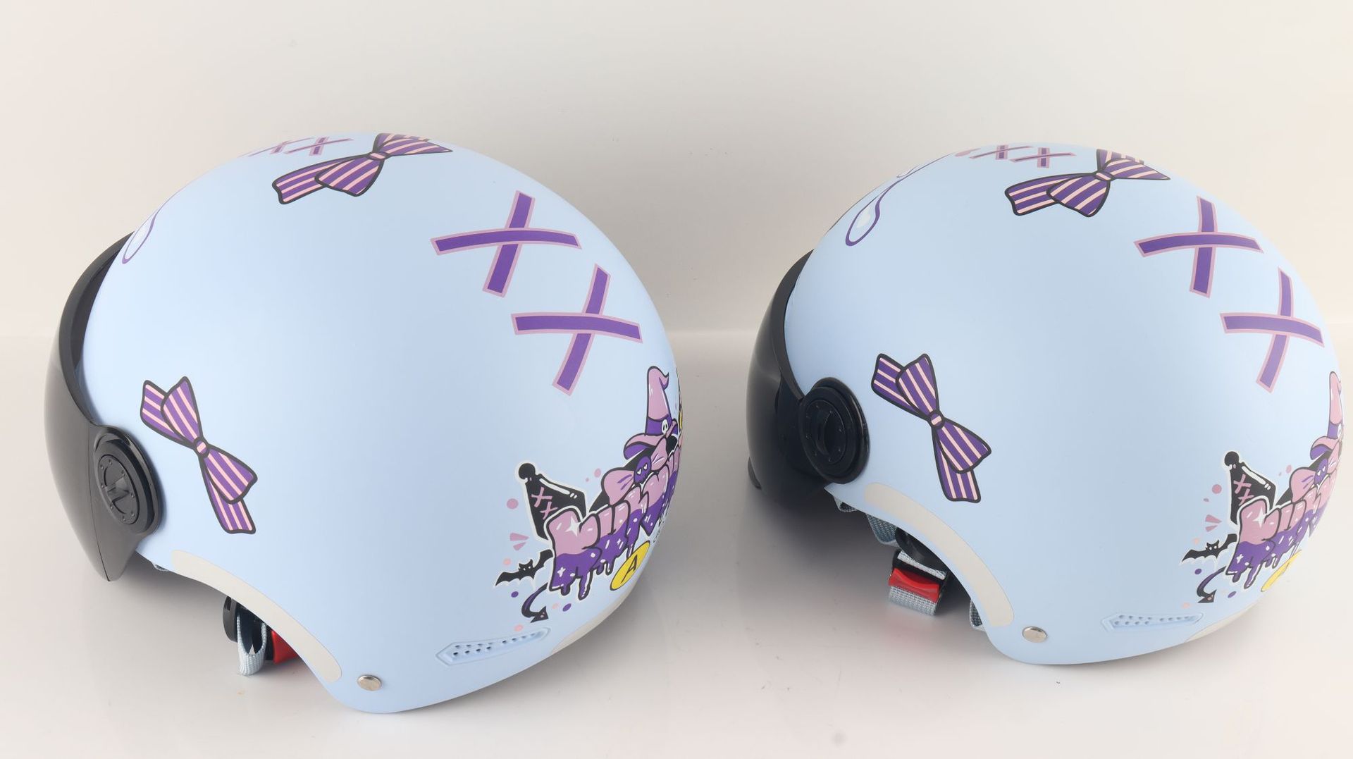 Helmet for Electric Vehicles 3C Summer Helmet Class a Parent-Child Helmet Children's Helmet Cartoon Cute Adult Motorcycle Helmet for Women