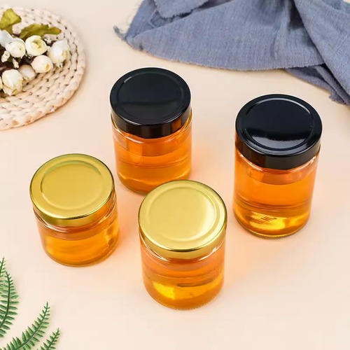 Wholesale glass sealed jar Food grade High lid canning jar Empty jar Specialized jar for chili sauce honey jam